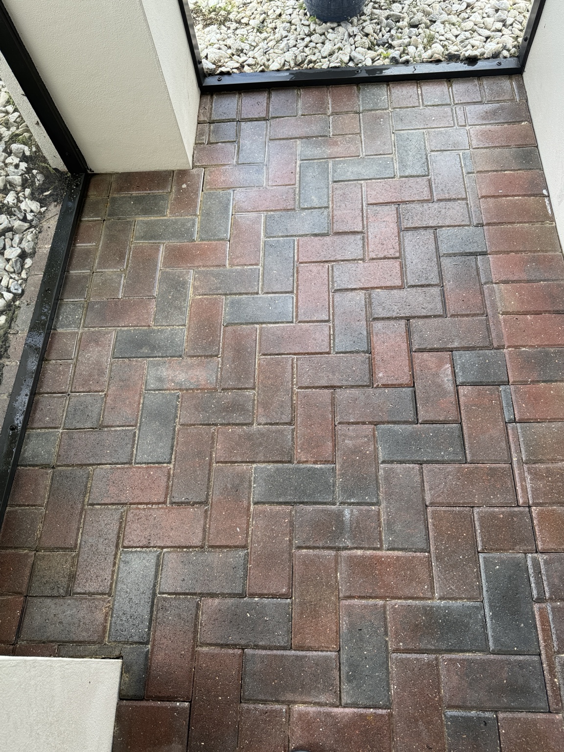 Paver cleaning after photo